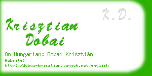 krisztian dobai business card
